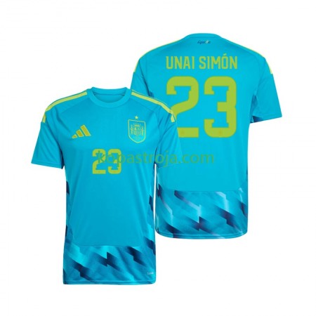 Billiga Fotbollströjor Spanien Unai Simon 23 Målvakt Hemma tröja WM 2026 Kortärmad